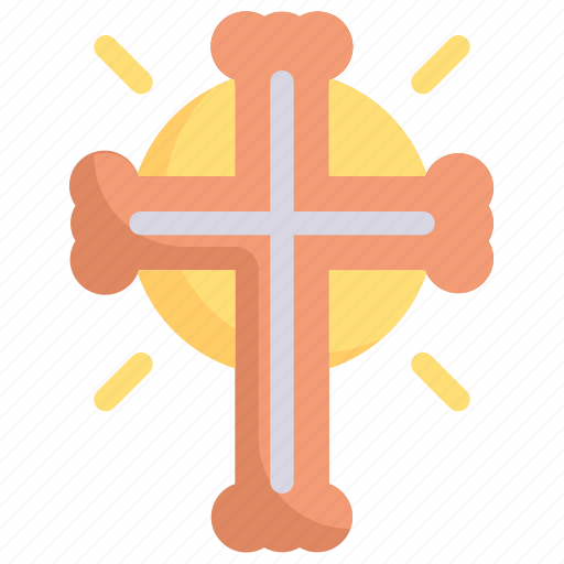 Christianity, cross sign, easter day, egg, happy easter, holidays, spring season icon - Download on Iconfinder