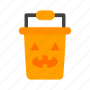 halloween, bucket, event, holiday