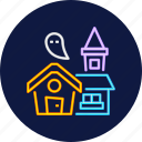 haunted, house, halloween, party, night, holiday, trick or treat
