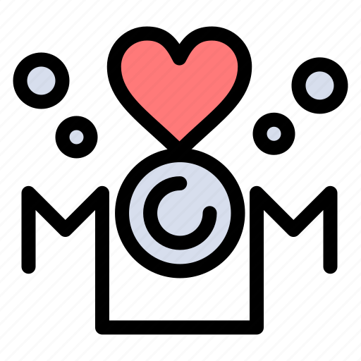 Heart, inscription, love, mom, mother icon - Download on Iconfinder