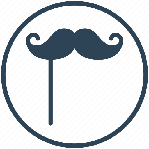 Happy new year, mustache, facial, hair, style icon - Download on Iconfinder