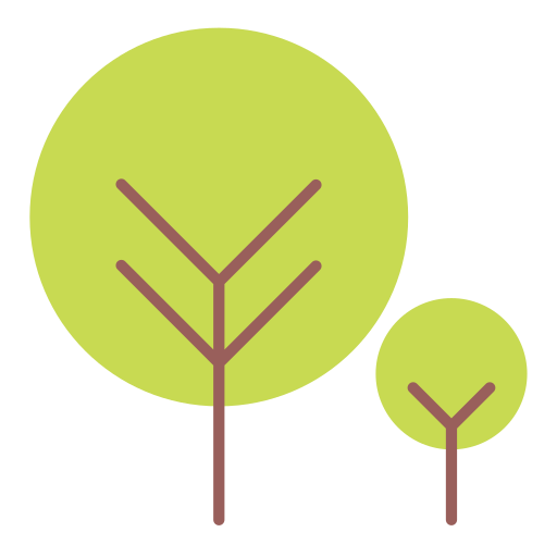 Green, nature, round, tree icon - Free download