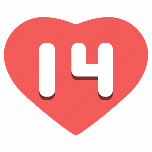 Day, february 14, happy, heart, valentine's icon - Download on Iconfinder