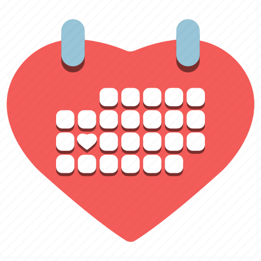 Calendar, day, february 14, happy, heart, valentine's icon - Download on Iconfinder