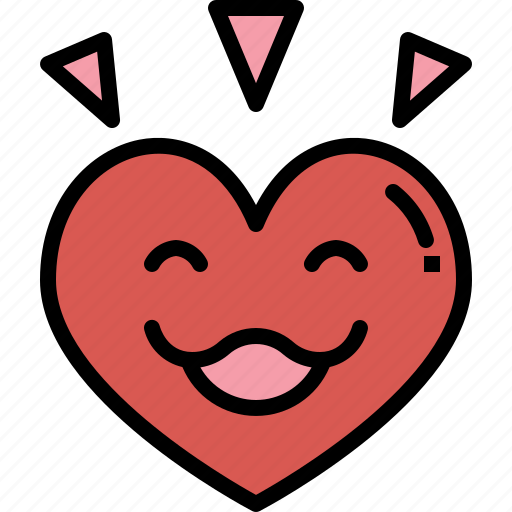 Happy, heart, emoji, love, valentines, passion, smile icon - Download on Iconfinder