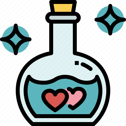 Love, potion, romance, bottle, valentines, passion, heart icon - Download on Iconfinder