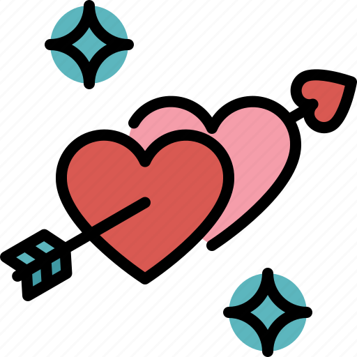 Love, heart, romance, arrow, valentines, passion icon - Download on Iconfinder
