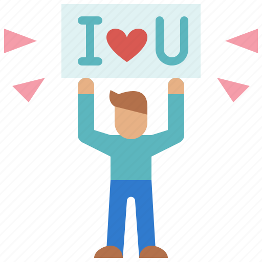 I love you, love, valentines, passion, hand up, man, romantic icon - Download on Iconfinder