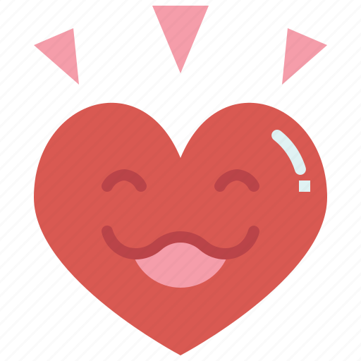 Emoticon, eyes, happy, heart, in love, smile icon - Download on Iconfinder