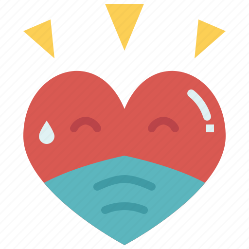 Face, mask, emoji, love, valentines, passion icon - Download on Iconfinder