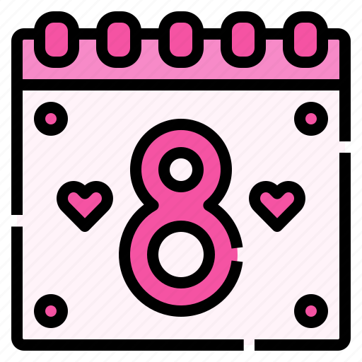 Calendar, eight, day, women, feminism, feminine, venus icon - Download on Iconfinder