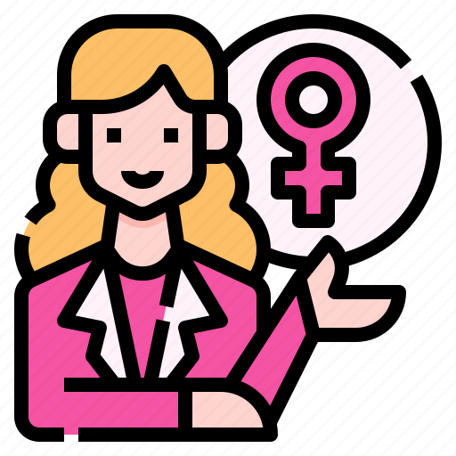 Women, girl, speaker, announcer, speech, feminism, feminine icon - Download on Iconfinder