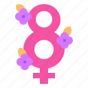 eight, day, number, feminism, feminine, flower