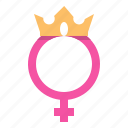 feminism, feminine, sign, symbol, venus, queen