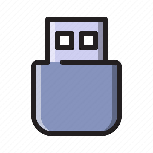 Computer, device, flasdisk, hardware, storage, technology, usb icon - Download on Iconfinder