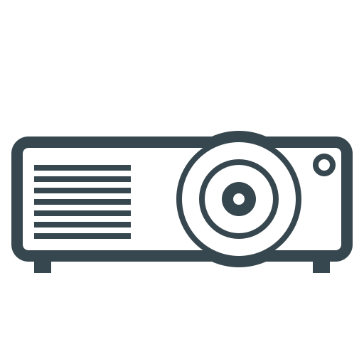 Projector, device, film, hardware, projection, projection device icon - Free download