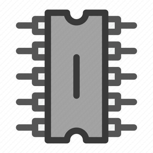 Chip, electric, ic, microchip, processor icon - Download on Iconfinder
