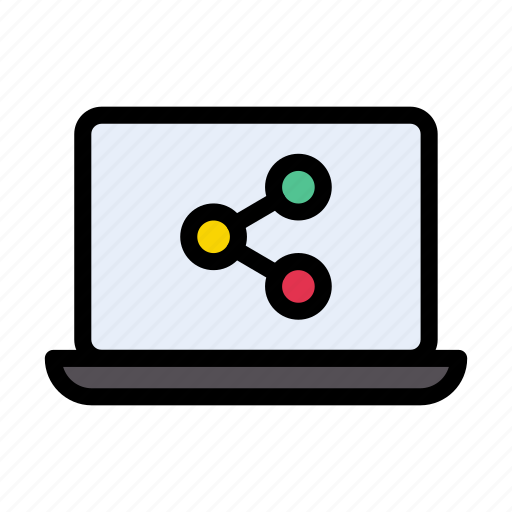 Connection, laptop, network, notebook, sharing icon - Download on Iconfinder