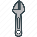 adjustable, hardware, tool, wrench 