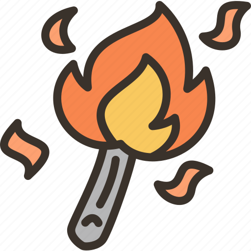 Torch, fire, flame, dark, night icon - Download on Iconfinder