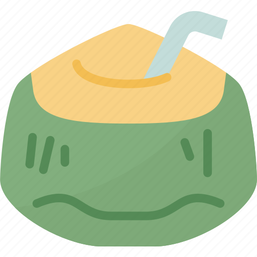 Coconut, water, juice, fruit, tropical icon - Download on Iconfinder