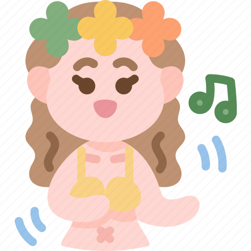 Hawaiian, dance, polynesian, girl, culture icon - Download on Iconfinder