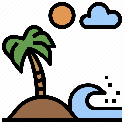 Beach, hawaii, nature, relaxing, sun, trip, vacations icon - Download on Iconfinder
