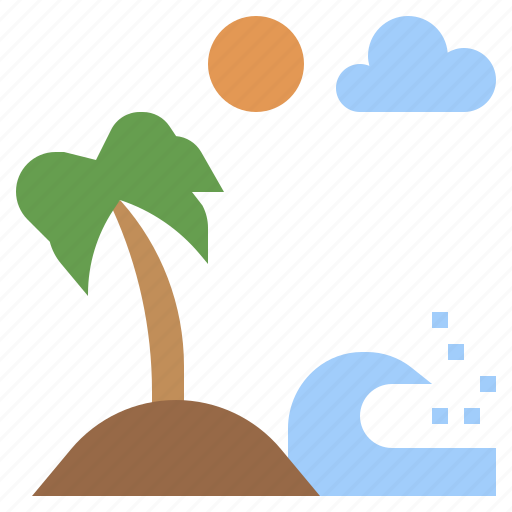 Beach, hawaii, landscape, relaxing, sun, trip, vacations icon - Download on Iconfinder