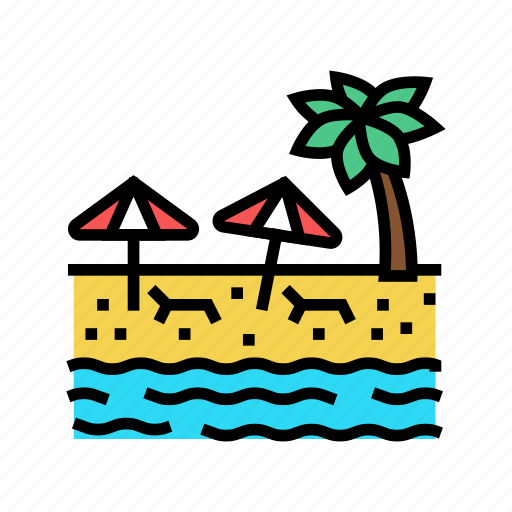 Beach, sandy, resort, hawaii, island, vacation icon - Download on Iconfinder