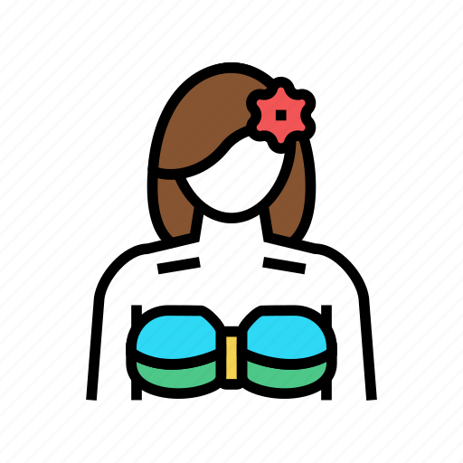 Girl, hawaiian, hawaii, island, vacation, resort icon - Download on Iconfinder