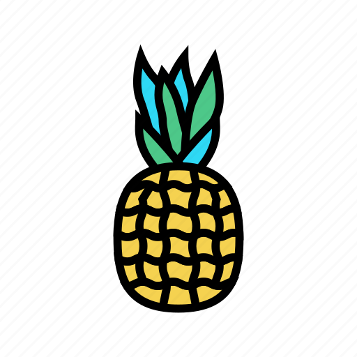Pineapple, tropical, fruit, hawaii, island, vacation icon - Download on Iconfinder