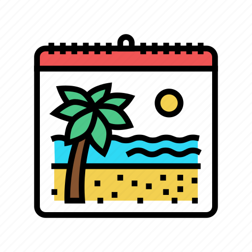 Vacation, calendar, hawaii, island, resort, hawaiian icon - Download on Iconfinder