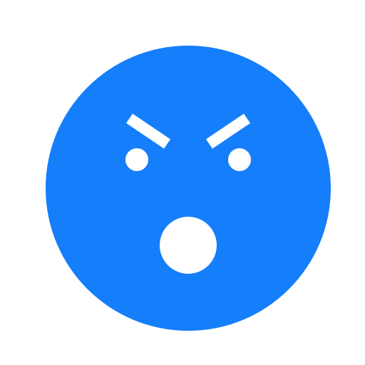 Angry, mouth, eyebrows, face, open icon - Free download
