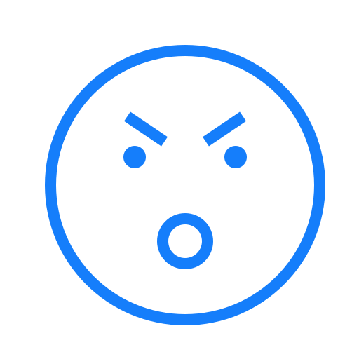 Angry, mouth, eyebrows, face, open icon - Free download