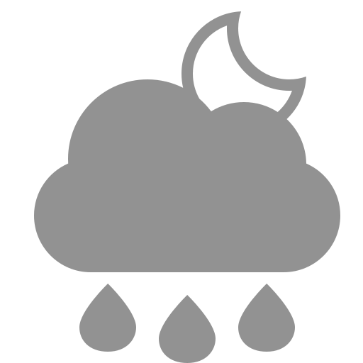 Raindrops, moon, cloud icon - Free download on Iconfinder