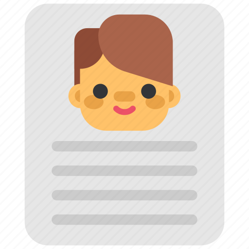 Card, documeht, headhunting, man, office, resume, user icon - Download on Iconfinder