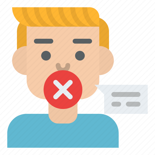 Avoid, health, protection, shut, talking, up icon - Download on Iconfinder