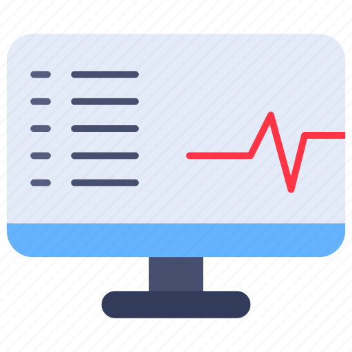 Heart, heartbeat, monitor, rate, screen icon - Download on Iconfinder