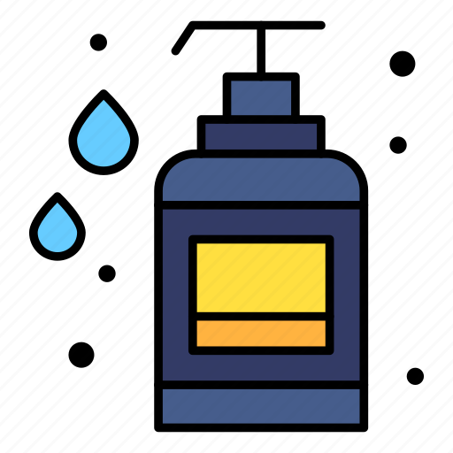 Sanitizer, foam, dispenser, hand, gel, liquid, soap icon - Download on Iconfinder