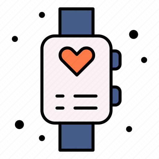 Smartwatchwatch, heart, health, electronics icon - Download on Iconfinder