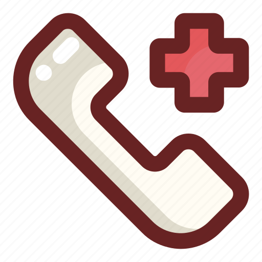 Emergency, health care, health clinic, hospital, medical, phone call, phone receiver icon - Download on Iconfinder
