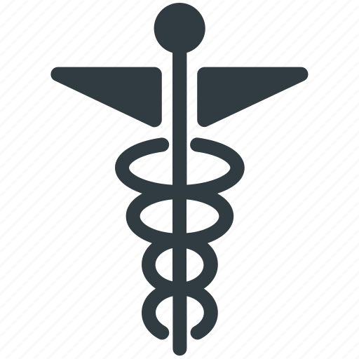 Caduceus, medical logo, medical sign, rod of asclepius, symbol of hermes icon - Download on Iconfinder