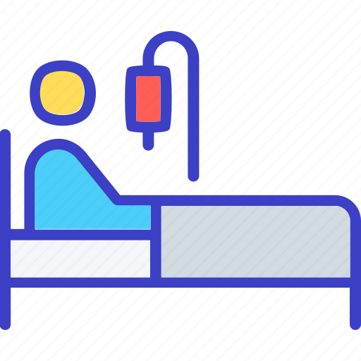 Patient, sick, healthcare, bed, medical icon - Download on Iconfinder