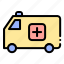 ambulance, healthcare, emergency, car, transportation, vehicle 