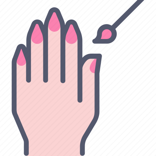 Hand, manicure, nails, polish, red, salon, shein icon - Download on Iconfinder