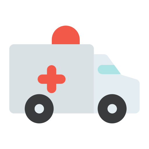 Ambulance, transport, emergency, urgency, vehicle, hospital, siren icon - Free download