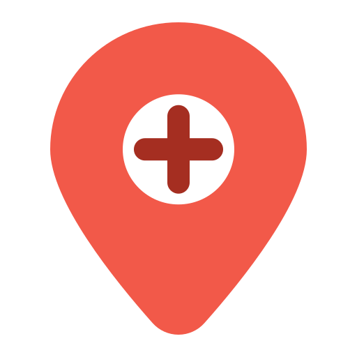 Hospital, location, placeholder, clinic, pointer, maps, pin icon - Free download