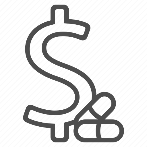 Health insurance, cost, healthcare cost, health care, dollar, pills icon - Download on Iconfinder