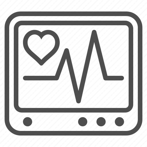 Heart monitor, heartbeat, monitor, pulse icon - Download on Iconfinder