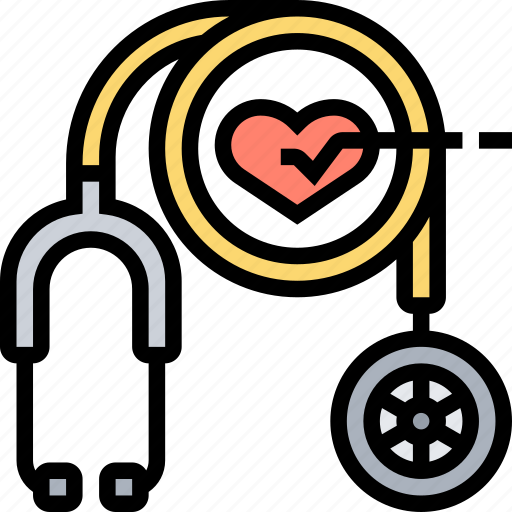 Stethoscope, doctor, heartbeat, health, checkup icon - Download on Iconfinder